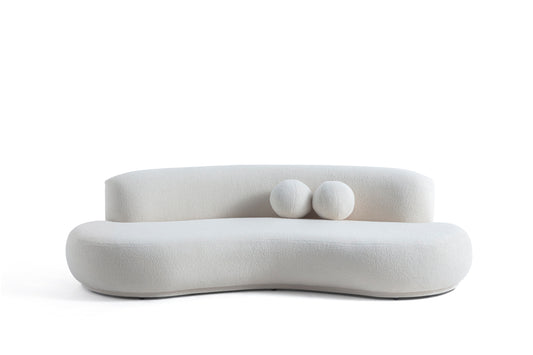 Micasa Luxe Luca Four Seater Curve Sofa by Zeta Luxury