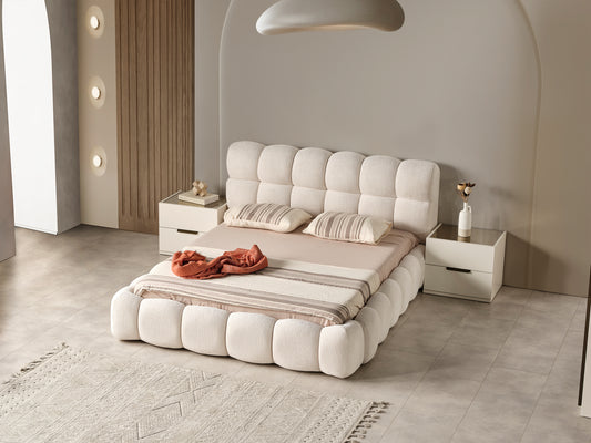 Toscano Bedroom Ren10 Fabric with Hydraulic and Storage by Lorenzi