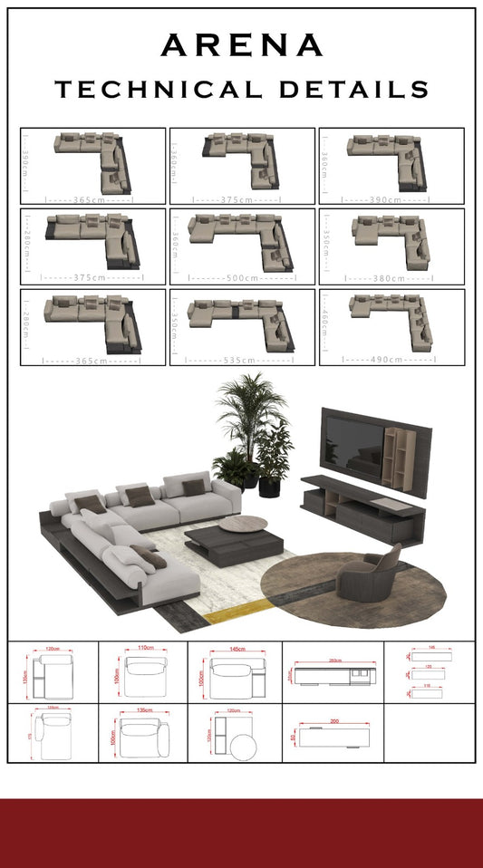 Arena Living Room Corner Sofa by NewMood
