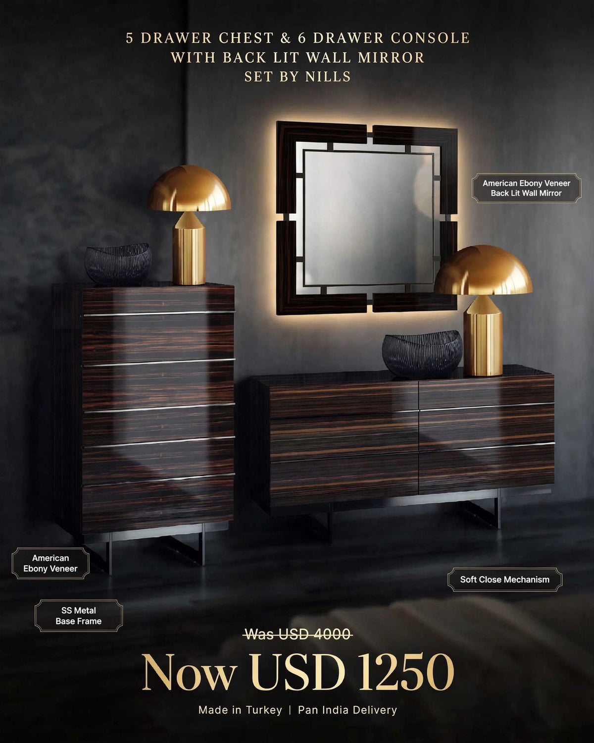 Elegant Chest of Drawer by Nills Furniture Design