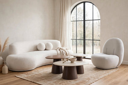 Micasa Luxe Luca Four Seater Curve Sofa by Zeta Luxury