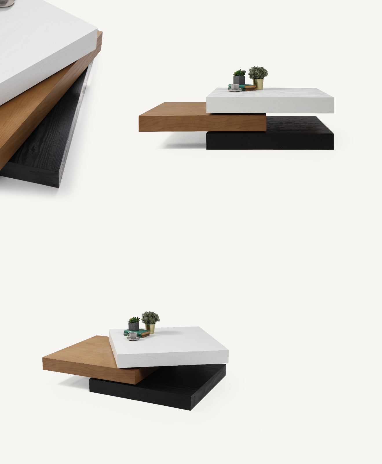 TripleSquare Center Table by TabaHome