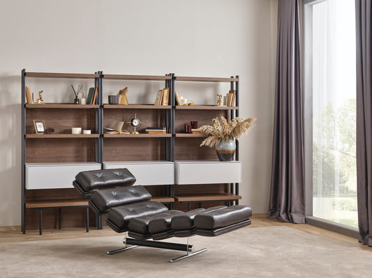 Breda Leather Lounger by NewMood