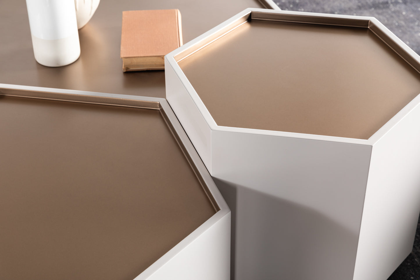 Golden Living Room Tv unit by TetriHome