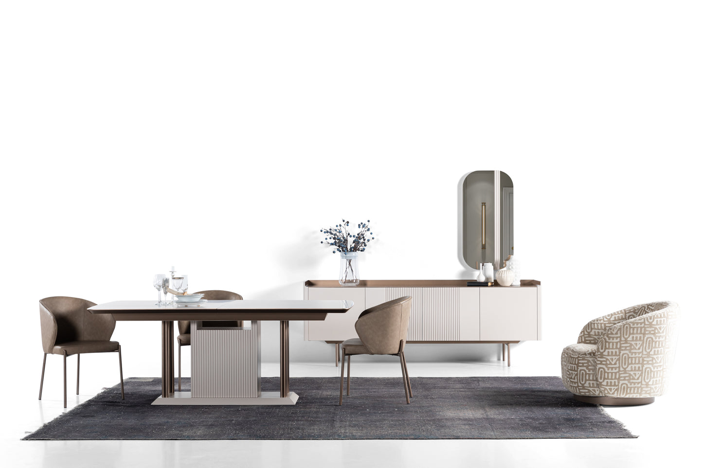 Golden Dining Room by TetriHome