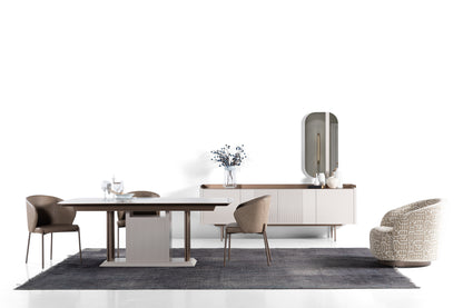 Golden Dining Room by TetriHome