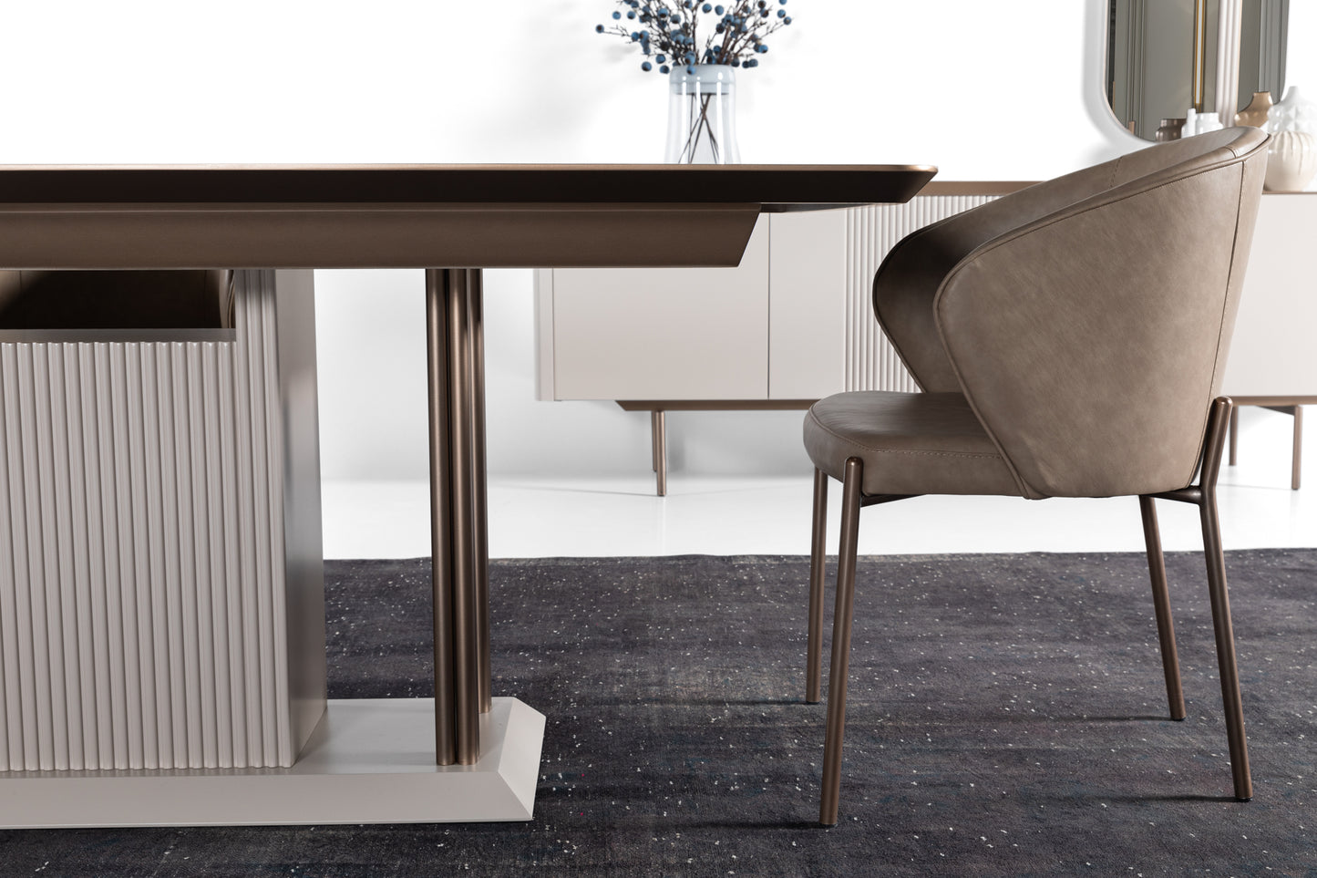 Golden Dining Room by TetriHome