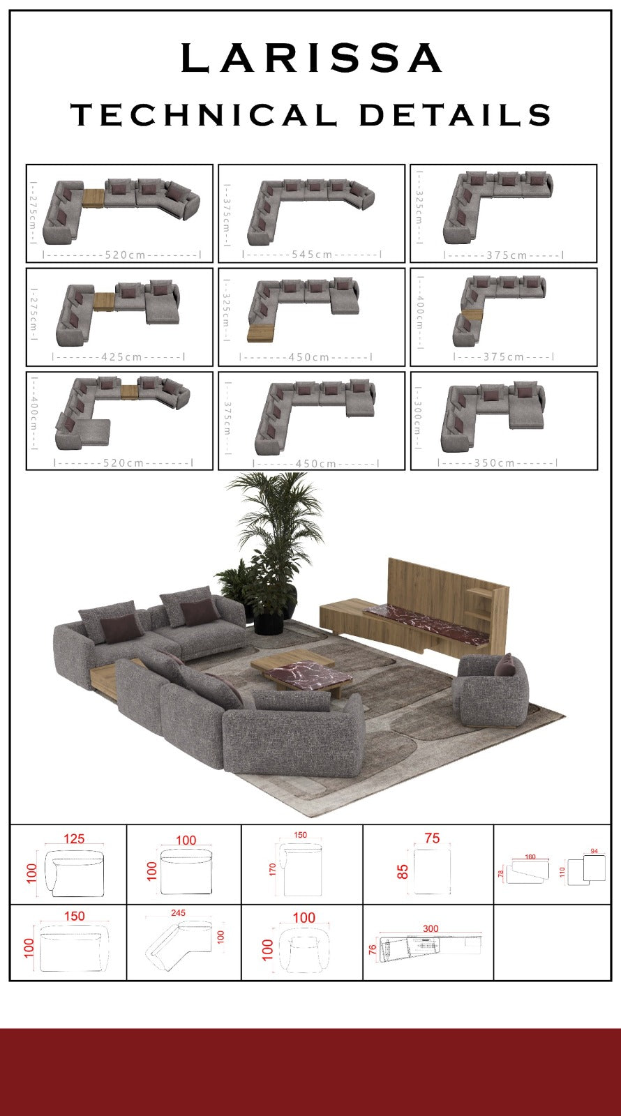Larissa Living Room Modular Corner Sofa by NewMood