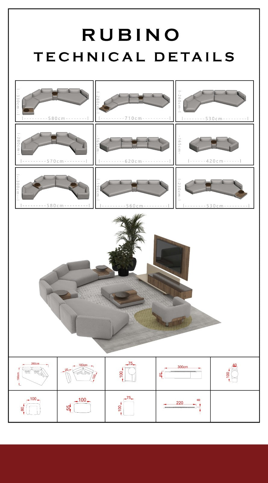 Rubino Living Room Corner Sofa by NewMood