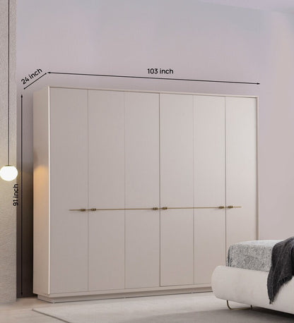 Estela Six Door Wardrobe by Lorenzi
