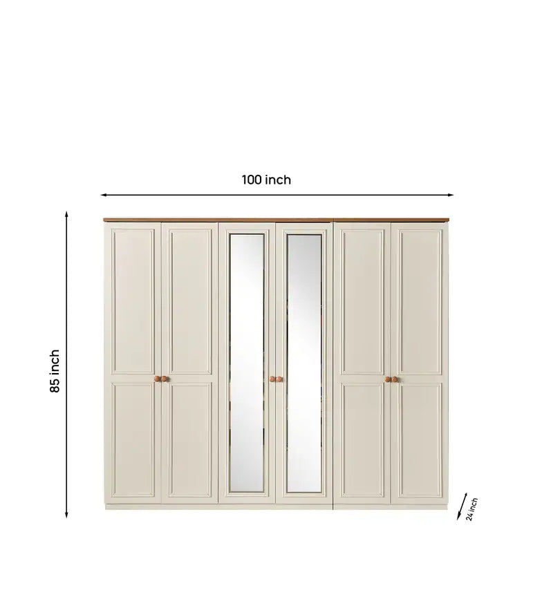 Katre Six Door Wardrobe by Lorenzi