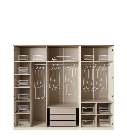 Katre Six Door Wardrobe by Lorenzi