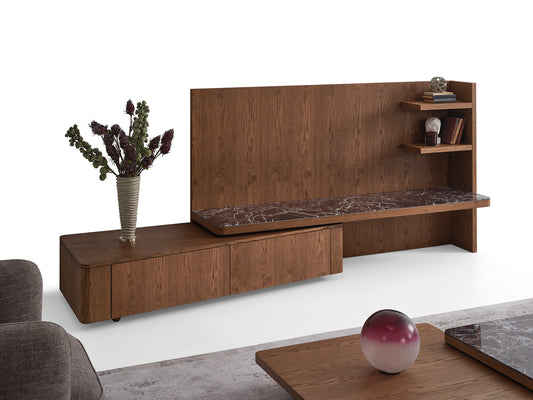 Larissa Living Room Tv Unit with Marble Top by NewMood