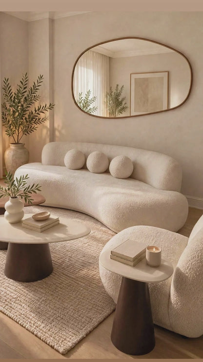 Micasa Luxe Luca Four Seater Curve Sofa by Zeta Luxury