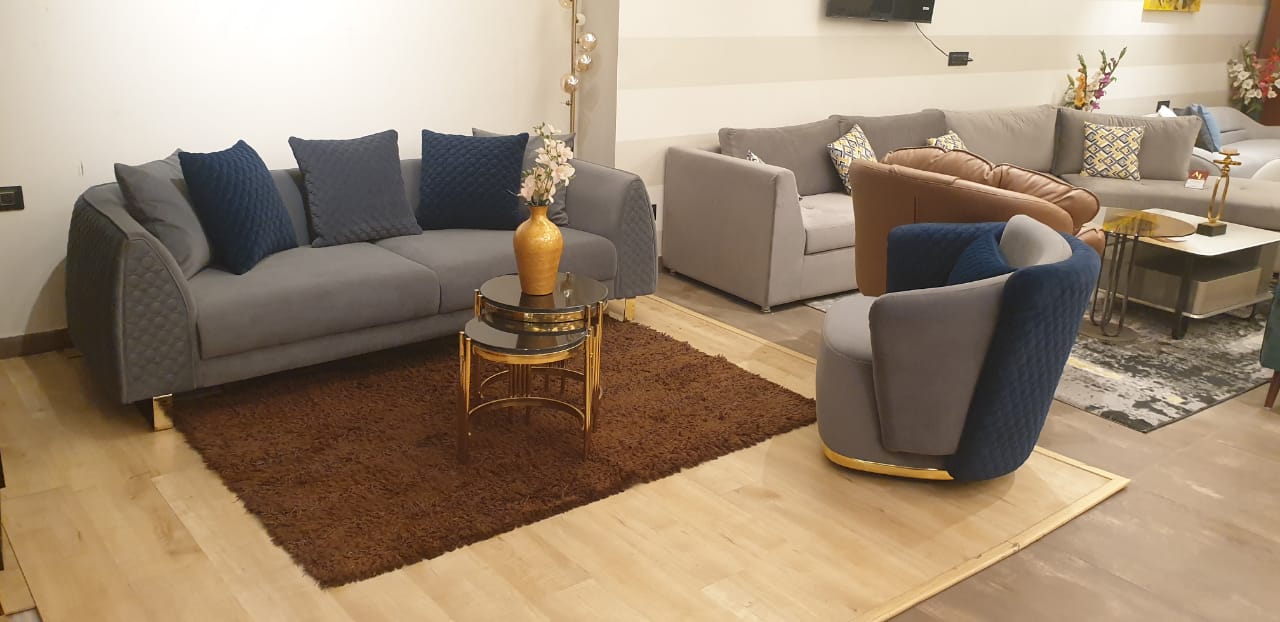 Azule Living Room Sofa Set by QasaHome