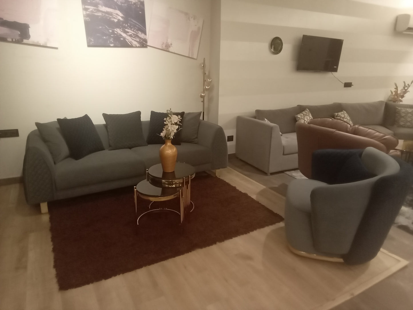 Azule Three Seater Living Room by QasaHome