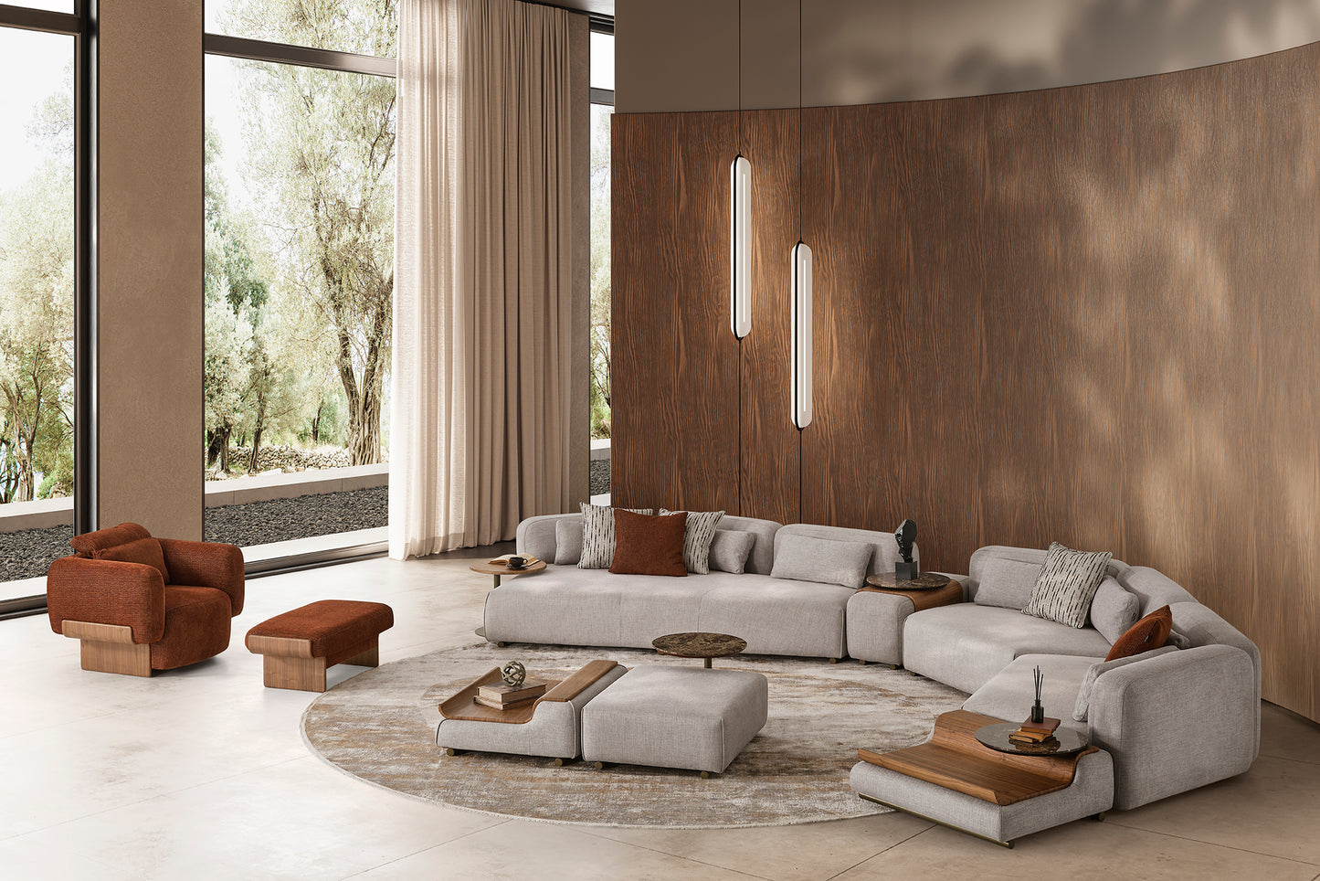 Rubino Living Room Corner Sofa by NewMood