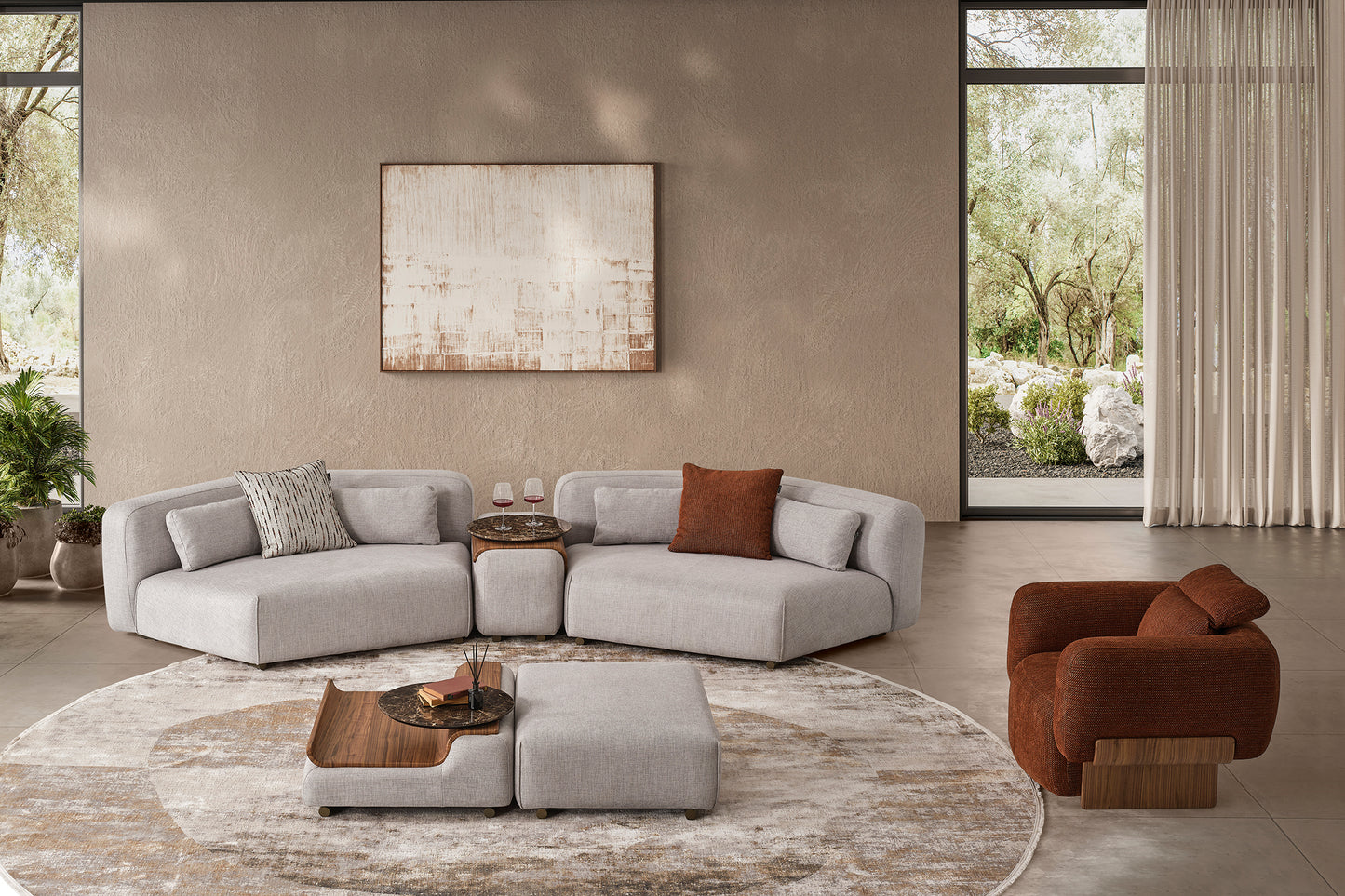 Rubino Lounge Sofa Set by NewMood