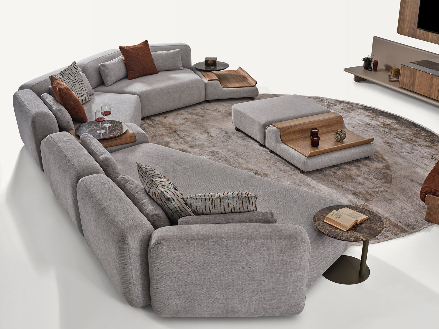Rubino Living Room Corner Sofa by NewMood