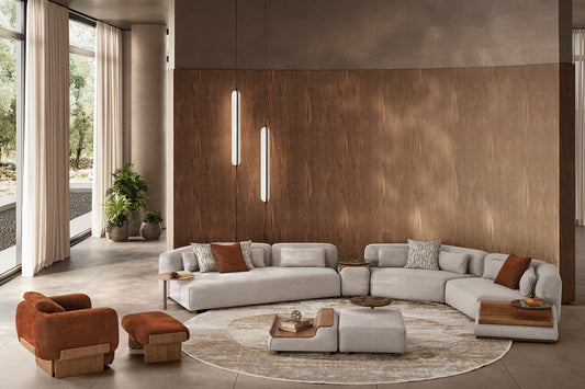 Rubino Living Room Corner Sofa by NewMood